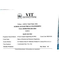 Basic Electrical and Electronics Engineering