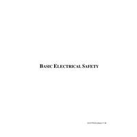 Electrical Safety Basic Electical and Electronics Engineering-BEEE102L