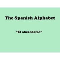 Spanish Alphabet Spanish 1 - BESP101LL