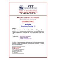 Probability and Statistics 6F-BMAT202L