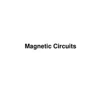 Magnetic circuits Basic Electical and Electronics Engineering-BEEE102L(1)