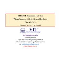 Module 5  Optical Properties of Materials Introduction, Electronic Materials - BEEE201L