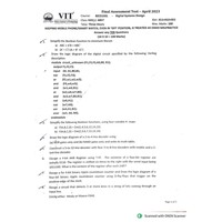 Digital Systems Design [BECE102L] FAT C1 2023