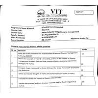 Natural Disaster Mitigation and Management