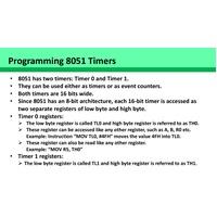 22 8051 timers Microprocessors and Microcontrollers-BECE204L
