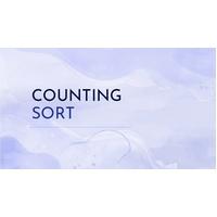 Counting sort Data Structures and Algorithms-BCSE202L(1)