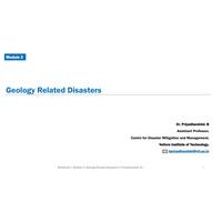 Geological Related Disaster Natural Disaster Mitigation and Migration-BCLE212L