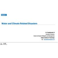 Water and Climate Related Disaster Natural Disaster Mitigation and Management-BCLE212L