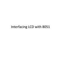 26 Interfacing LCD Module 5 Microprocessors and Microcontrollers-BECE204L