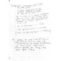 Finding linear transformation from images of basis vectors Complex Variables and Linear Algebra-BMAT201L