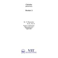 Several Variables 2.2 Calculus-BMAT101L