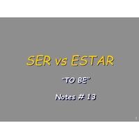 SER vs ESTAR Spanish 1 - BESP101L