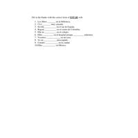 ESTAR verb exercise Spanish 1 - BESP101L