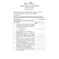 Design and Analysis of Algorithms