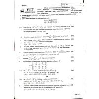 FAT B2 24-25 Complex Variables And Linear Algebra-BMAT201L