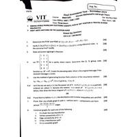 FAT A1 24-25 Discrete Mathematics and Graph Theory-BMAT205L