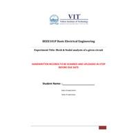 INTRODUCTION TO HARDWARE BEEE LAB, BREAD BOARD AND CIRCUIT CONNECTION Basic Electrical and Electronic Engineering Lab- BEEE102P
