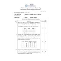 Design and Analysis of Algorithms