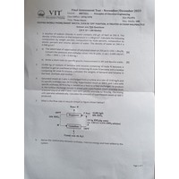 Final Assessment Test - November/December 2023 | BBIT201L | Principles of Chemical Engineering | F1