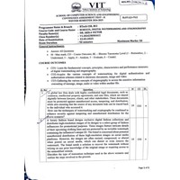 BCSE323L Digital Watermarking And Steganography CAT-2 (Slot G2) Winter 2024-2025
