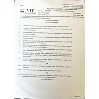 Public Policy and Administration