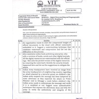CONTINUOUS ASSESSMENT TEST - II | FALL SEMESTER 2024-2025 | BCSE323L - Digital Watermarking and Steganography | VIT Vellore | Slot B1