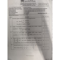 Differential Equations and Transforms